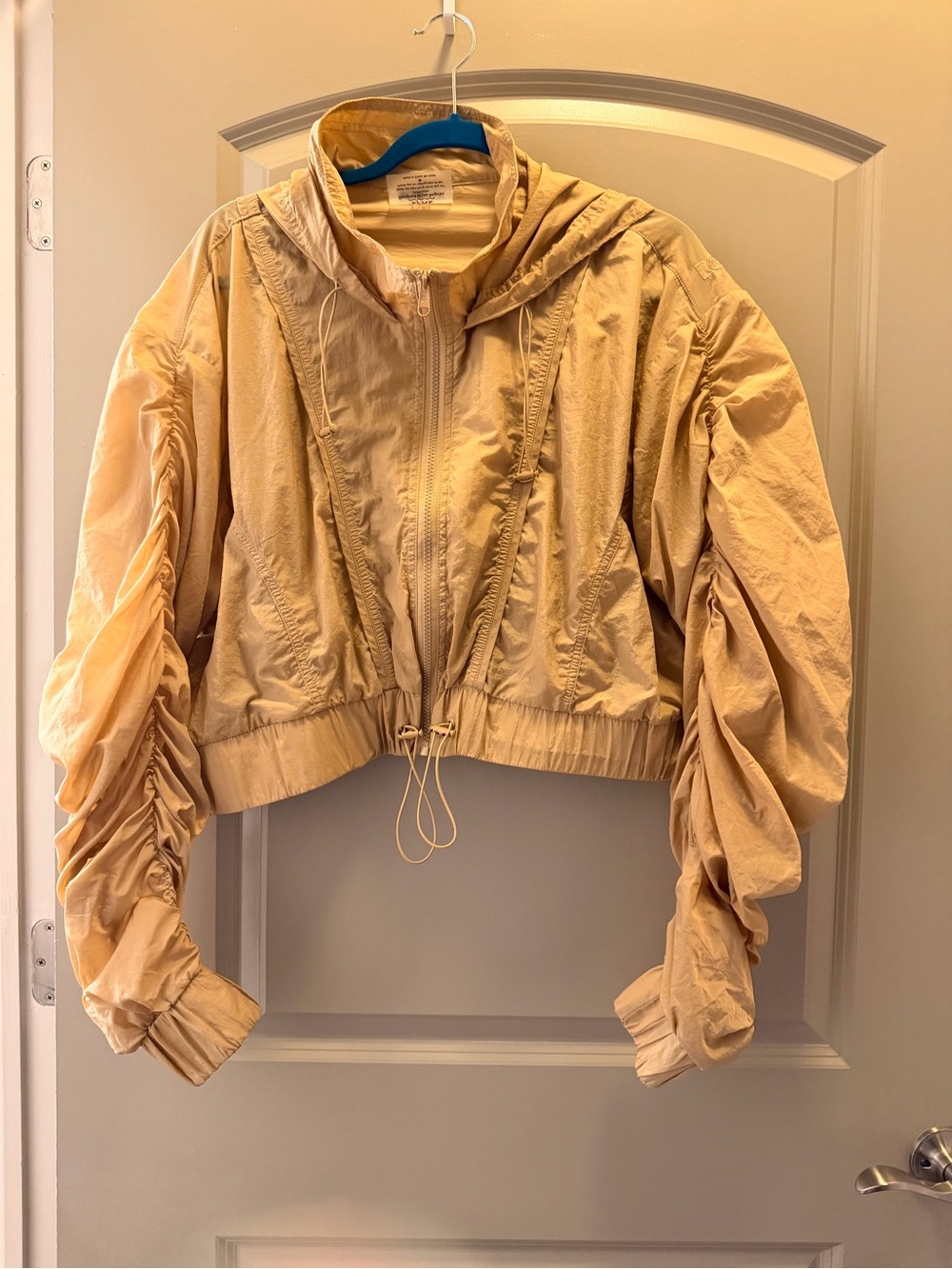 POPFLEX Ruffle Cropped Windbreaker - Picture 2 of 4
